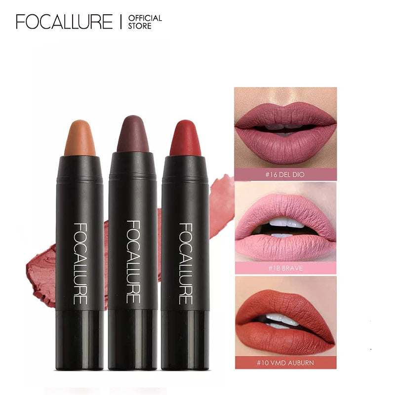 FOCALLURE 31 cores® - Batom Matte de Longa duração à Prova d'água